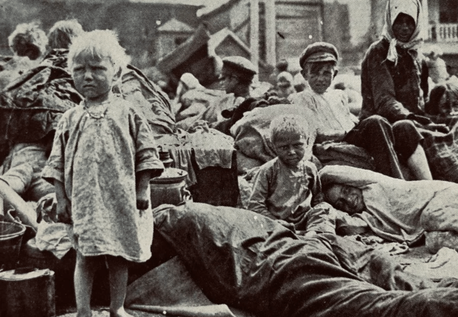 голод в 1920 дети истощены